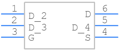 DMP2104V-7 - Diodes Incorporated - PCB symbol