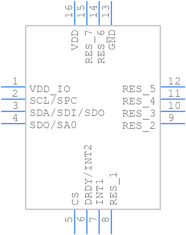 L3GD20TR - STMicroelectronics - PCB symbol