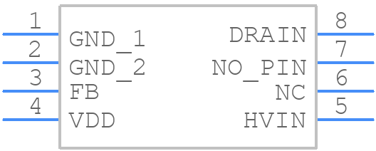 UCC28881DR - Texas Instruments - PCB symbol