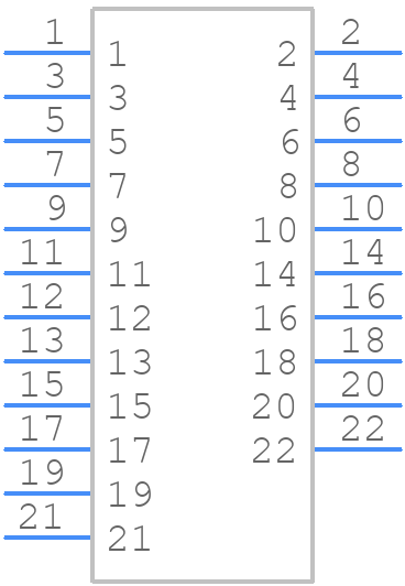 IL-AG5-22S-D3C1 - JAE - PCB symbol
