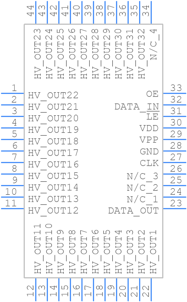 HV5308PG-B-G - Microchip - PCB symbol