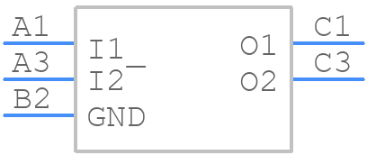EMIF02-MIC03F2 - STMicroelectronics - PCB symbol