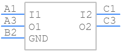 EMIF02-SPK03F2 - STMicroelectronics - PCB symbol