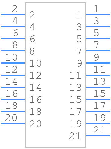 102A10069X - CONEC - PCB symbol