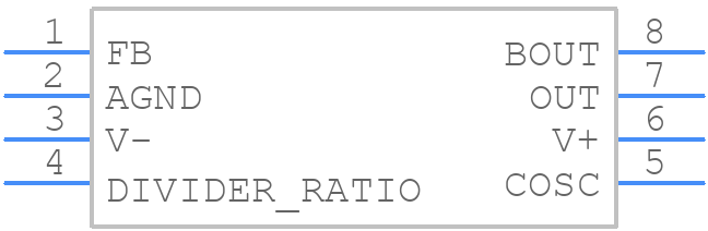 MAX280EPA+ - Analog Devices - PCB symbol