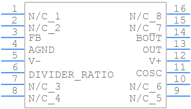 MAX280CWE+T - Analog Devices - PCB symbol