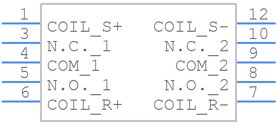 G6SK-2F 3DC - OMRON Electronics - PCB symbol