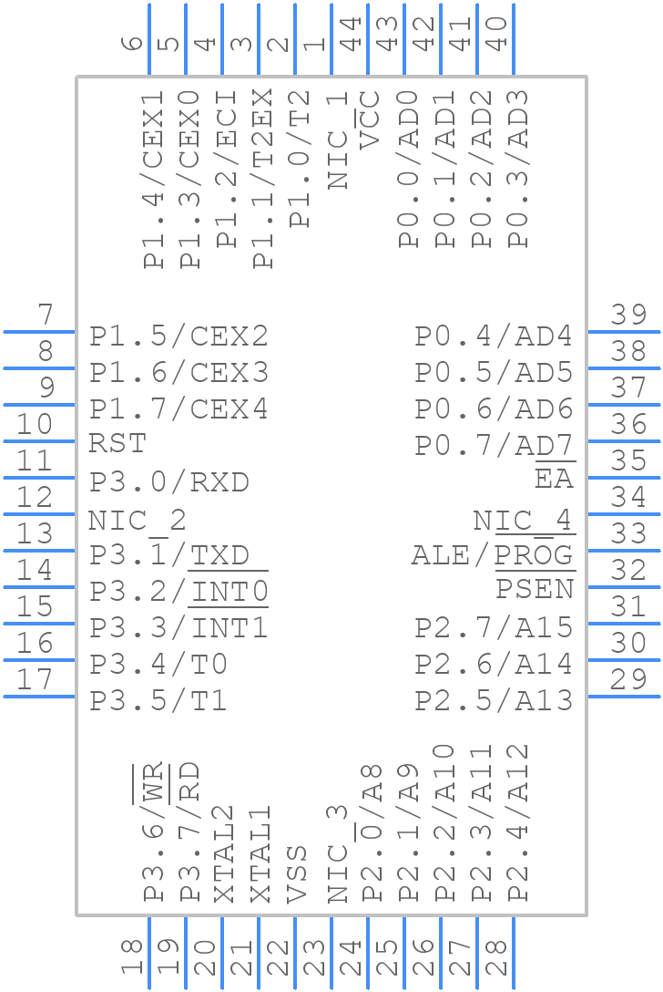 AT80C51RD2-SLRUM - Microchip - PCB symbol