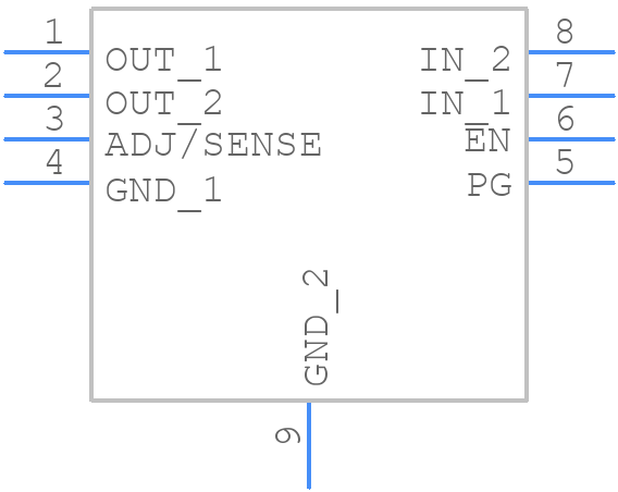 LD39200DPUR - STMicroelectronics - PCB symbol
