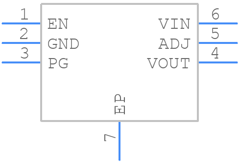 LD39050PUR - STMicroelectronics - PCB symbol