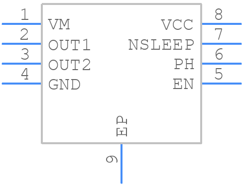 DRV8838DSGT - Texas Instruments - PCB symbol