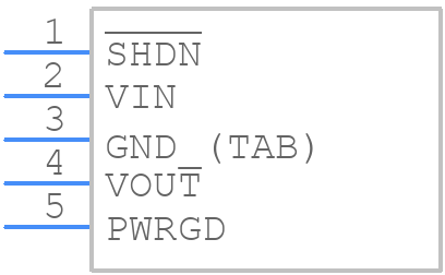 MCP1826-5002E/AT - Microchip - PCB symbol