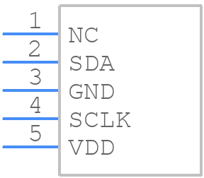 TC74A3-3.3VAT - Microchip - PCB symbol