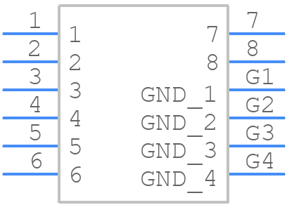 ST1W008S4BR1500 - JAE - PCB symbol
