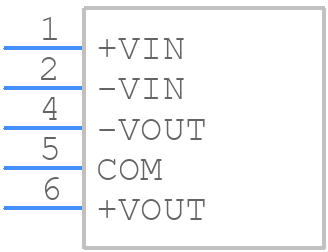 RB-0515D - RECOM Power - PCB symbol