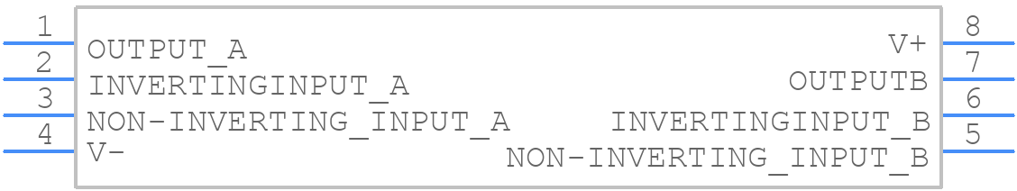 LM1458MX/NOPB - Texas Instruments - PCB symbol