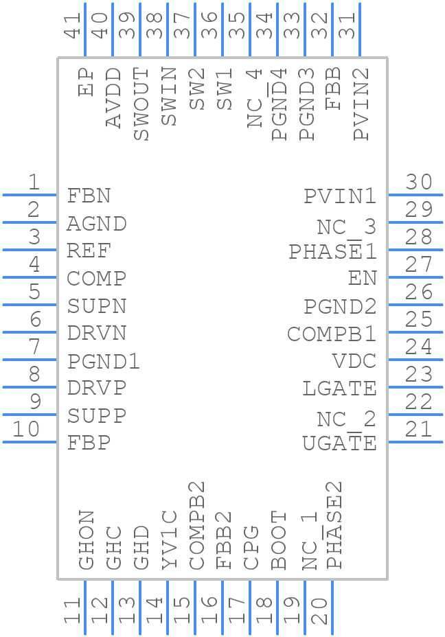 ISL98602IRAAZ - Renesas Electronics - PCB symbol