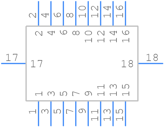 HIF3BA-16PA-2.54DS(71) - Hirose - PCB symbol