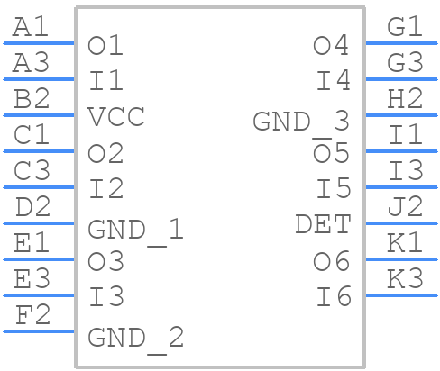EMIF06-HSD03F3 - STMicroelectronics - PCB symbol