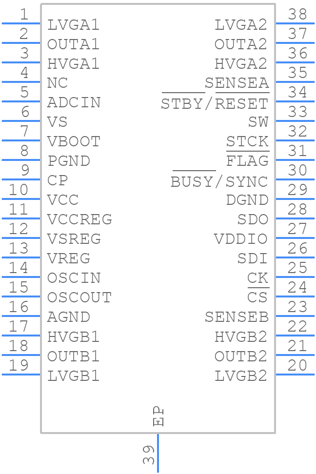 L6482HTR - STMicroelectronics - PCB symbol