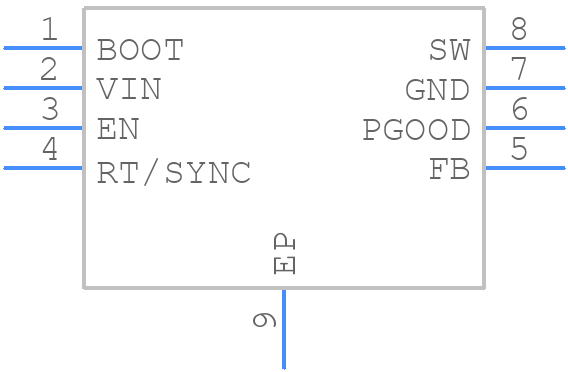 LMR16020PDDAR - Texas Instruments - PCB symbol