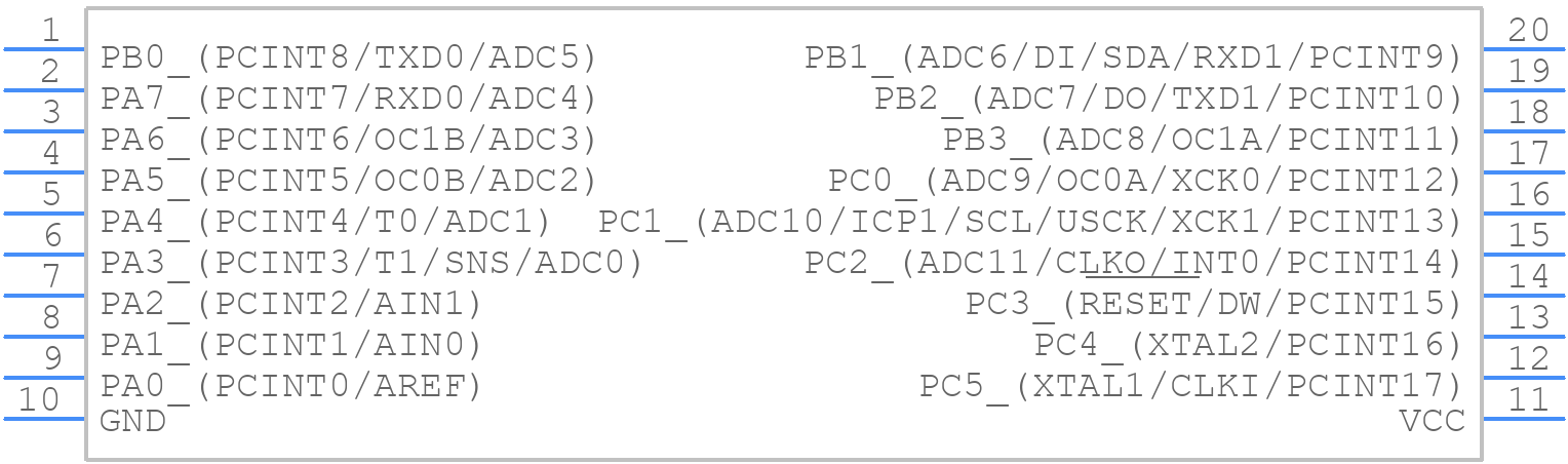 ATTINY1634-SU - Microchip - PCB symbol