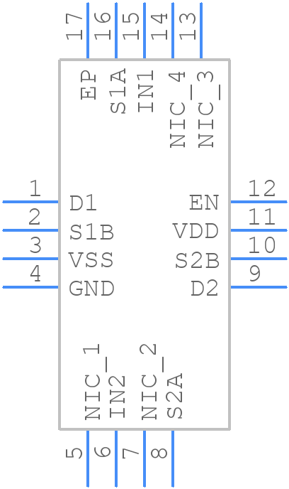 ADG1636BCPZ-REEL7 - Analog Devices - PCB symbol