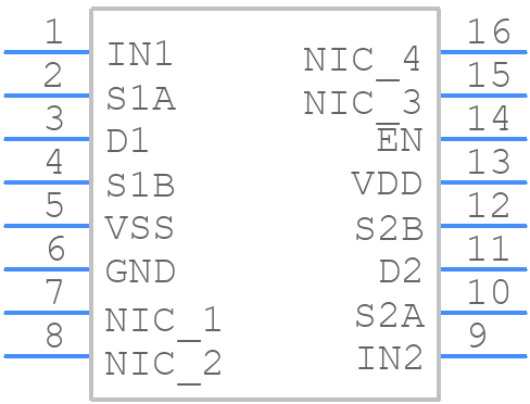 ADG1636BRUZ-REEL - Analog Devices - PCB symbol