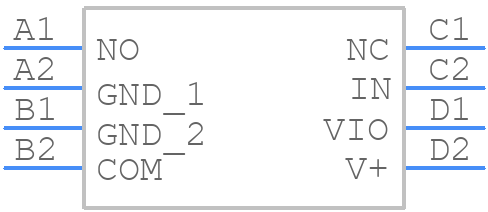 TS5A6542YZPR - Texas Instruments - PCB symbol