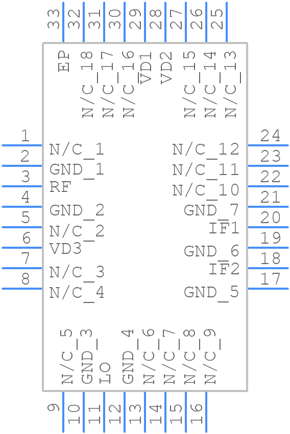 HMC1113LP5E - Analog Devices - PCB symbol