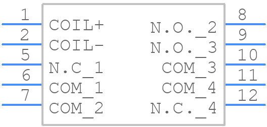 SF2D-DC60V - Panasonic - PCB symbol