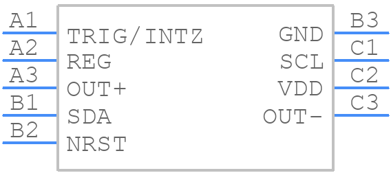 DRV2624YFFR - Texas Instruments - PCB symbol