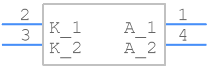 KPHBM-2012QBDSURKC - Kingbright - PCB symbol