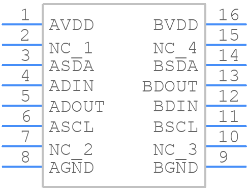 Si8605AD-B-IS - Silicon Labs - PCB symbol