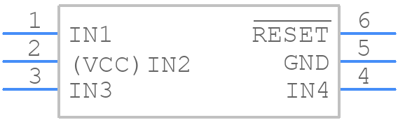 MAX6710IUT+T - Analog Devices - PCB symbol