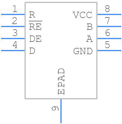 SN65HVD72DRBR - Texas Instruments - PCB symbol