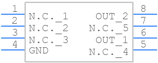 MAX6008AESA+ - Analog Devices - PCB symbol