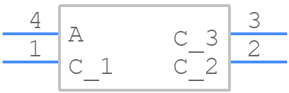 LS E67B-S2V1-1-1 - ams OSRAM - PCB symbol