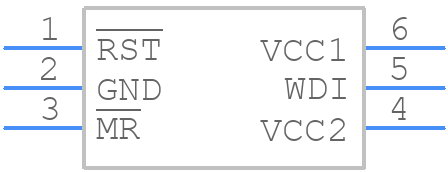 MAX6722UTTGD3+T - Analog Devices - PCB symbol