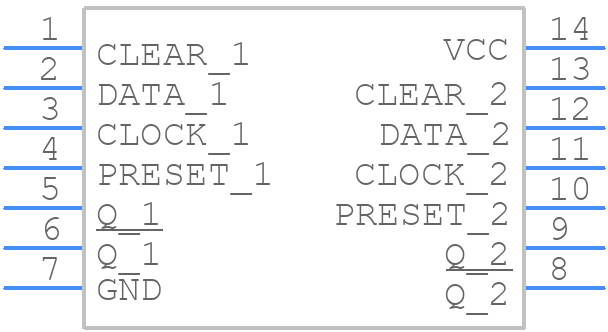 MM74C74N - onsemi - PCB symbol