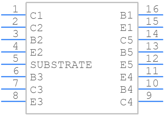 CA3083MZ96 - Renesas Electronics - PCB symbol