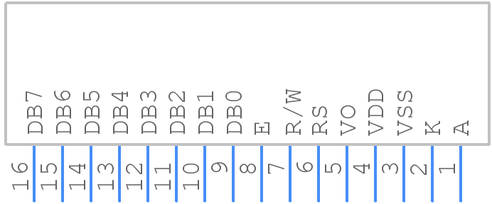 162B-CC-BC-3LP - Displaytech - PCB symbol
