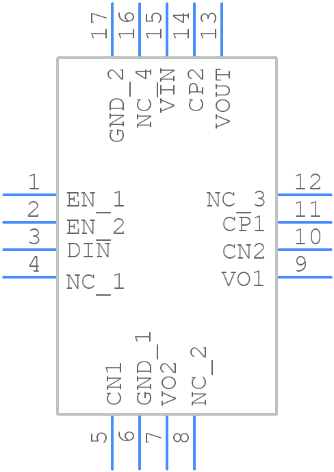 PAM8904JER - Diodes Incorporated - PCB symbol