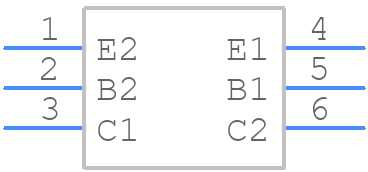 SBC847BPDXV6T1G - onsemi - PCB symbol