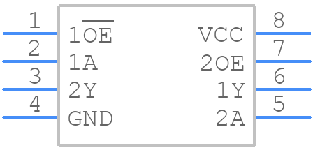 SN74LVC2G241DCTR - Texas Instruments - PCB symbol