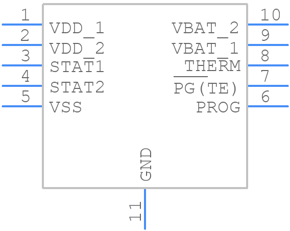MCP73833-FCI/MF - Microchip - PCB symbol