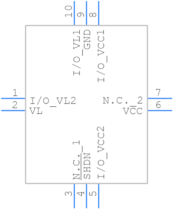 MAX13047EETA+T - Analog Devices - PCB symbol