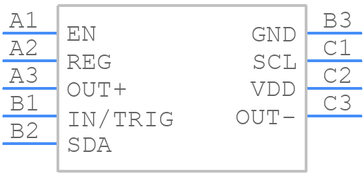 DRV2605LYZFT - Texas Instruments - PCB symbol