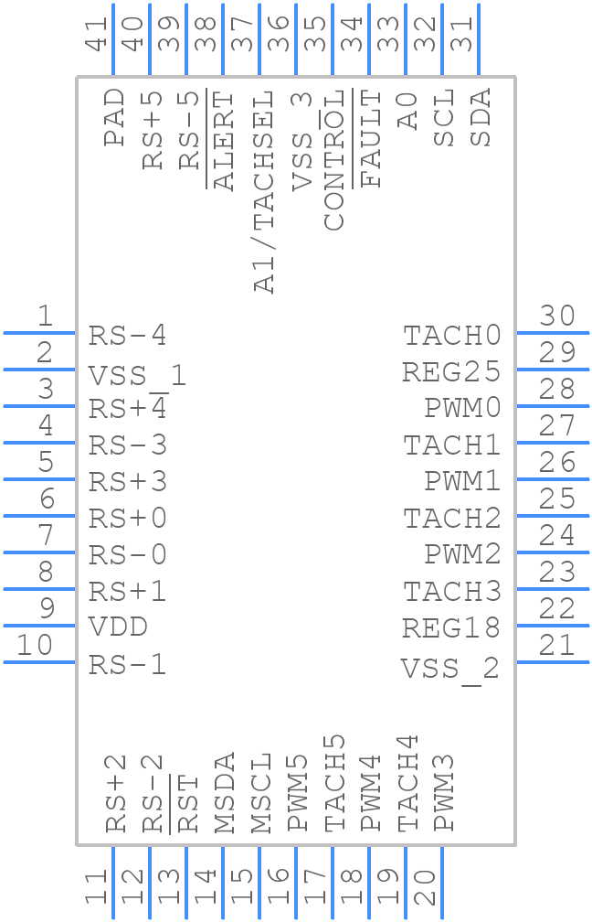 MAX31785ETL+ - Analog Devices - PCB symbol