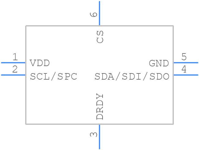 HTS221 - STMicroelectronics - PCB symbol